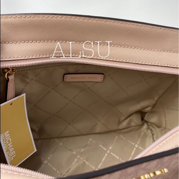 Michael Kors Selma Med Top-Zip Satchel Logo Ballet - Picture 4 of 8